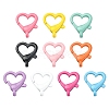 10Pcs 10 Colors Spray Painted Eco-Friendly Alloy Lobster Claw Clasps FIND-YW0002-26-1