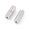 Anti-Tarnish Rhodium Plated 925 Sterling Silver Screw Clasps STER-K173-08P-3