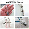 1 Box 200Pcs 10 Styles Wing/Butterfly Tibetan Style Alloy Beads TIBEB-TA0001-25-13