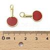Brass Enamel Pendants KK-D384-01G-05-3