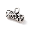 Tibetan Style Alloy Tube Bails PALLOY-P293-194-2
