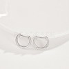Brass Hoop Earrings EJEW-BB35369-P-2