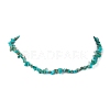 Natural Howlite Chip Beaded Necklace NJEW-JN04616-07-1