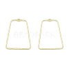 Alloy Open Back Bezel Pendants PALLOY-T085-04LG-2