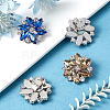 4 Pcs 2 Colors Platinum Alloy Shoe Buckle Clips ALRI-NB0001-09P-5