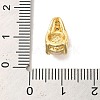 Brass Micro Pave Clear Cubic Zirconia Pendants KK-M278-06G-3