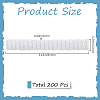 200Pcs PE Makeup Brush Protector Reusable Expandable Mesh Cover MRMJ-GF0001-51B-2