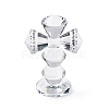 Natural Quartz Crystal Cross Figurines AJEW-H154-01D-1
