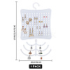 Plastic Wall Mounted Multi-purpose Jewelry Storage Hanging Rack EDIS-WH0029-91B-2