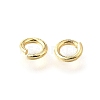 Brass Open Jump Rings KK-V007-004G-03-2