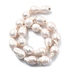 Natural Nucleated Pearl Beads Strands PEAR-B004-15G-01C-4