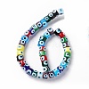 Handmade Evil Eye Lampwork Beads Strands LAMP-F024-01A-04-3