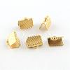 304 Stainless Steel Ribbon Crimp Ends STAS-S047-058G-1