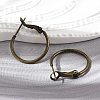 Brass Hoop Earrings KK-I665-26A-AB-2