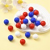 30Pcs 3 Colors Silicone Beads Round Rubber Bead 15MM Loose Spacer Beads for DIY Supplies Jewelry Keychain Making SIL-FS0001-01B-7