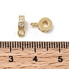 Brass Micro Pave Cubic Zirconia Tube Bails KK-Z137-06G-2