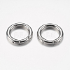 Tarnish Resistant 304 Stainless Steel Spring Gate Rings STAS-F149-22P-1