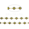Handmade Eanmel Daisy Flower Link Chains CHC-F015-05G-01-1