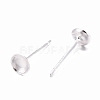 925 Sterling Silver Ear Stud Findings STER-K167-043B-S-2