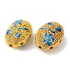 Rack Plating Brass Enamel Beads KK-P276-26C-05G-2