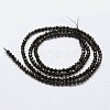 Natural Obsidian Beads Strands G-K185-15-2
