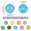 ARRICRAFT 270Pcs 9 Colors Imitation Cracked Jade Glass Beads Sets GLAA-AR0001-37-2