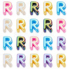 20Pcs UV Plating Opaque Acrylic European Beads OACR-TADJ0001-16R-2