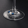 Glass Pearl Beads Wine Glass Charms AJEW-JO00036-01-1