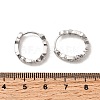 Brass Micro Pave Cubic Zirconia Hoop Earrings EJEW-P322-02P-5