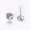 201 Stainless Steel Stud Earring Settings STAS-I095--01P-D-2