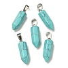 Synthetic Turquoise Pendants G-Z067-07P-05-2