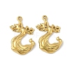 304 Stainless Steel Pendants STAS-D376-10G-1