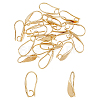 SUPERFINDINGS 20Pcs Brass Earring Hooks KK-FH0007-17G-1