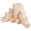 BENECREAT Solid Cube Wooden Block DIY-BC0010-04-5