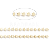 3.28 Feet Brass Handmade Beaded Chains X-CHC-I031-24G-1
