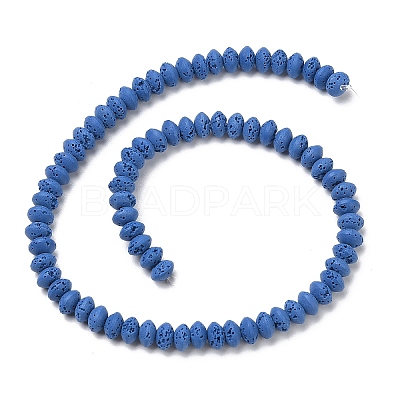 Synthetic Lava Rock Beads Strands G-B087-02A-09-1