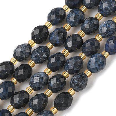 Natural Dumortierite Beads Strands G-F809-A39-01-1