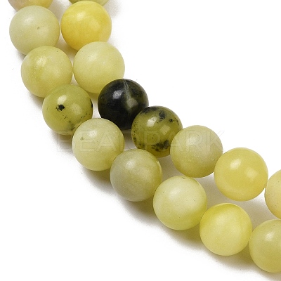 Natural Lemon Jade Beads Strands G-F591-27-10mm-1
