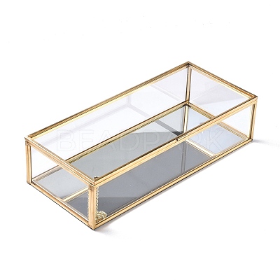 Rectangle Transparent Glass Jewellery Chest CON-I010-01G-1