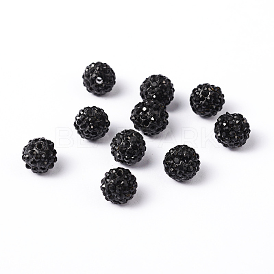 Pave Disco Ball Beads X-RB-A130-10mm-13-1