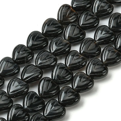 Natural Black Onyx Beads Strands G-D067-E01-1