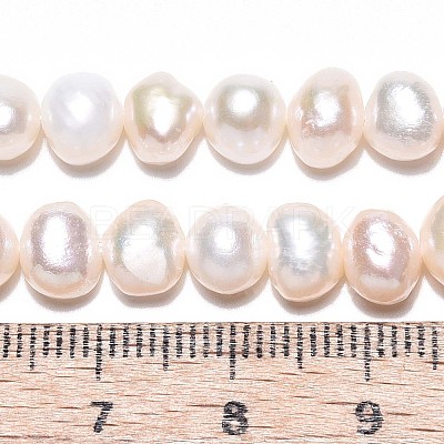 Natural Cultured Freshwater Pearl Beads Strands PEAR-N014-06E-02-1
