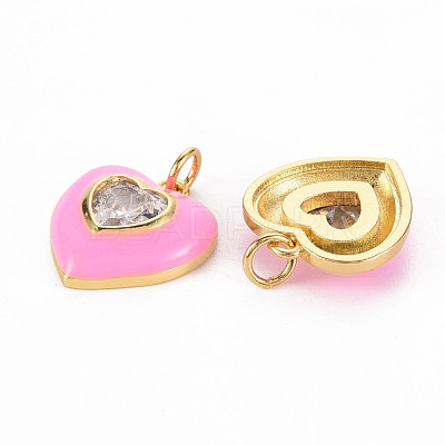 Brass Enamel Pendants X-KK-T013-15E-NF-1