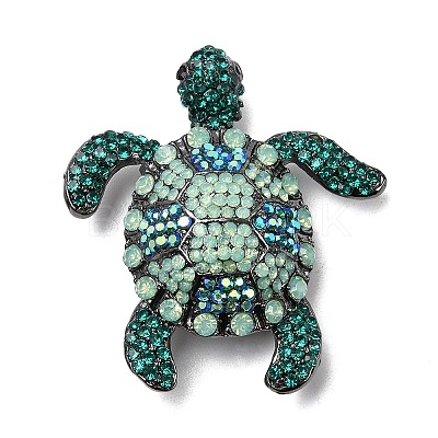 Ocean Theme Alloy Rhinestone Lapel Pins for Backpack Clothes for Clothes JEWB-F042-05B-B-1