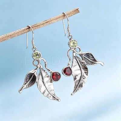 Alloy Rhinestone Dangle Earrings for Women WG1931A-01-1