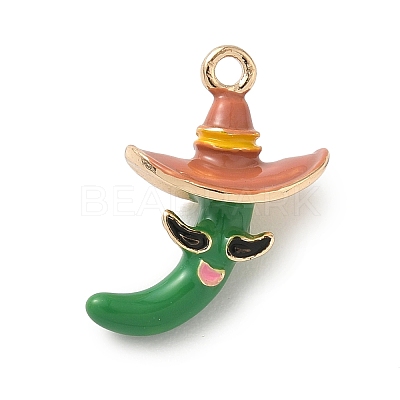 Alloy Enamel Pendants PALLOY-P314-02D-G02-1