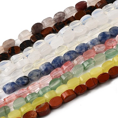 Natural & Synthetic Mixed Gemstone Beads Strands G-M420-H-03-1
