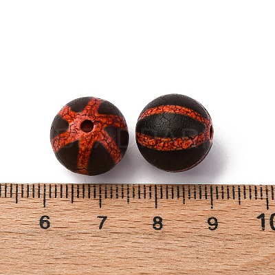 Tibetan Style dZi Beads TDZI-NH0001-D05-01C-1