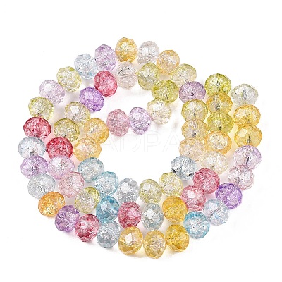 Transparent Glass Beads Strands GLAA-T023-8mm-A07-1