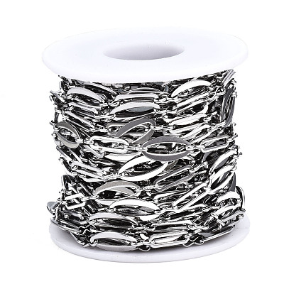 Tarnish Resistant 304 Stainless Steel Link Chains CHS-T003-27P-1